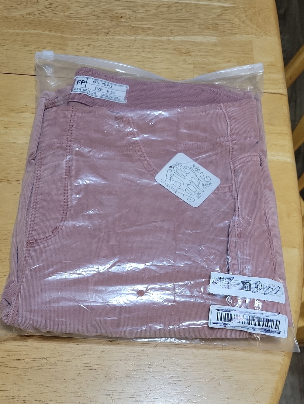 Dusty Pink Free People Stretch Cordory Flares - Picture 10 of 10